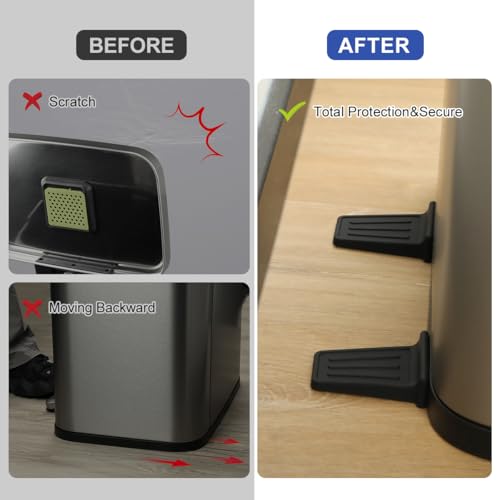 Heavy Duty Wall Protector for Trash Cans - 2 Pcs Silicone Bumper