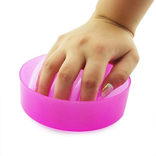 KADS Nail Art Soak Bowl for Finger and Cuticle Care Treatment (Pink)