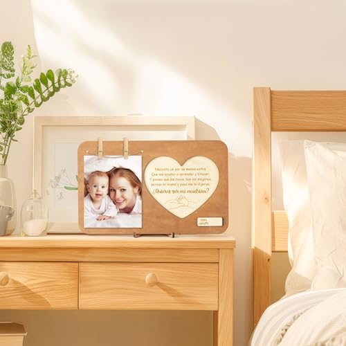 Wooden Godmother Proposal Gift Frame Set with Card - Heartwarming Design