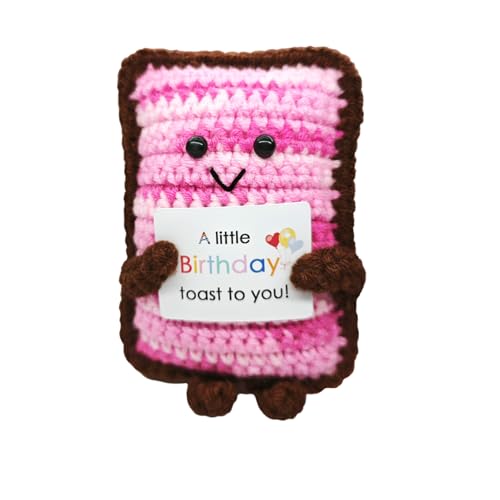 Handmade Crochet Toast Doll - Cheerful Gift for Food Lovers