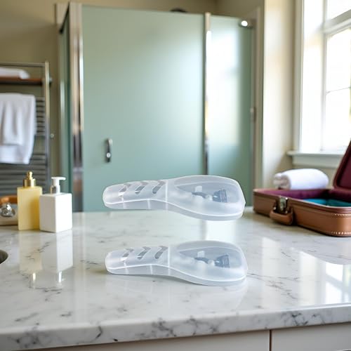 Clear Portable Travel Razor Case Plastic Shaver Protector Holder