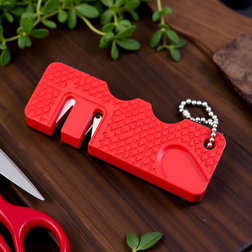Portable Mini Whetstone Sharpener for Kitchen Knives & Scissors