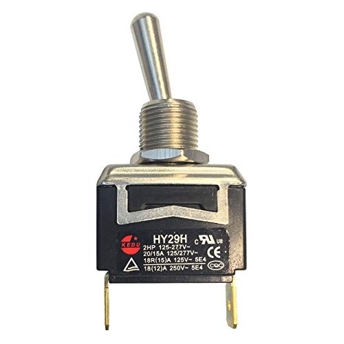 Gardner Bender GSW-127 Heavy-Duty Electrical Toggle Switch, SPST