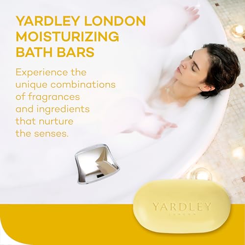 Yardley London Lemon Verbena Moisturizing Bath Bar with Shea Butter 4.25 oz