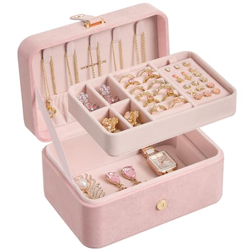 SONGMICS Travel Jewelry Organizer with Velvet Lining - GISELLA Collection