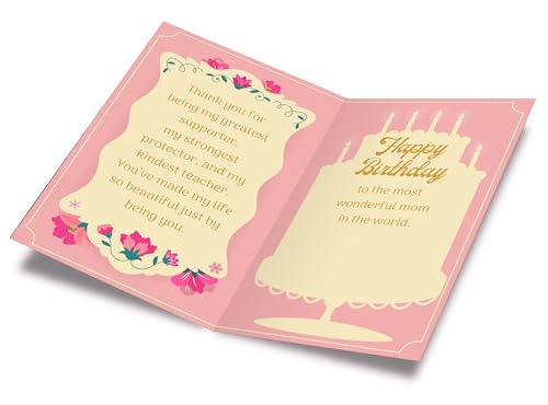 Yellow Birthday Card for Mom - Eco-Friendly 5x7 Premium Card Stock & Envelope