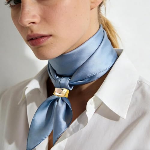 Hujnagh 3-Piece Adjustable Scarf Ring Set Mixed Color Fashion Clip