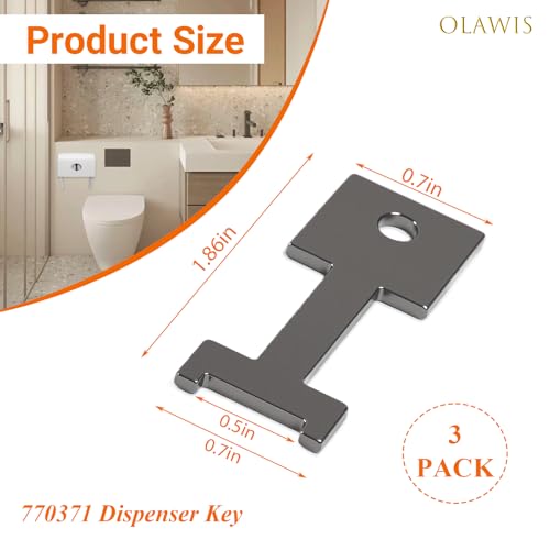 Toilet Paper Dispenser Key 770371 for Kimberly Clark & Sysco
