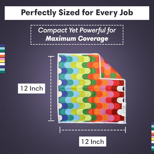 Ziggy Microfiber Double-Sided Washcloths - Super Absorbent Waffle Weave