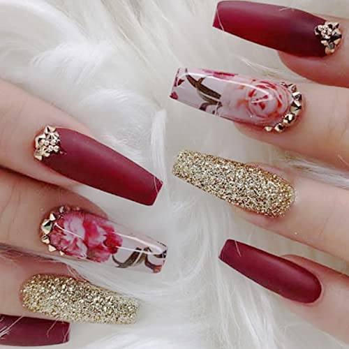 24 Sheets Floral Nail Art Stickers Water Transfer Decals Butterfly Leaf