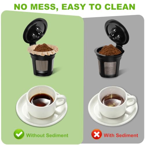 InwodiTeki Disposable K Cup Paper Coffee Filters, 50 Count