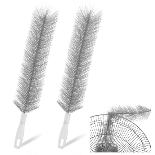 Yuanchu Gray 2-Pack Bendable Fan & Vent Cleaning Brushes Microfiber Dusters