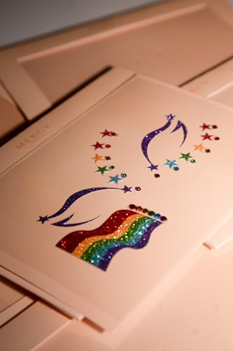 Pride Flag Face Gems by Mercy London - Reusable Rainbow Rhinestones