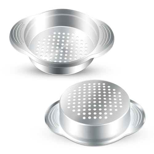 Stainless Steel Can Strainer Set - Food & Canned Goods Drainer for Tuna Beans Vegetables