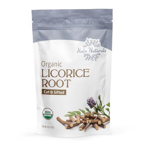 Organic Licorice Root Cut & Sifted - 4 Ounces, USDA Certified