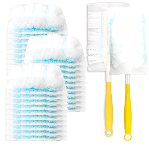 BDS-HOME 30 Count Duster Refills with Handles - Multi-Surface Cleaning