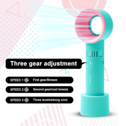 Portable Bladeless USB Rechargeable Eyelash Fan Dryer - 3 Speeds