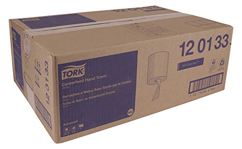 Tork Centerfeed Paper Wiper White M2, High Absorbency, 6 x 1000 Sheets, 120133