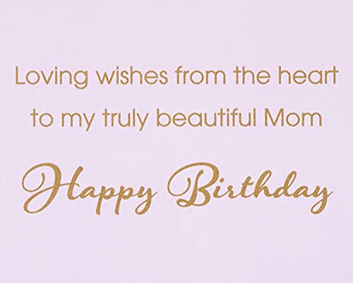 Papyrus Birthday Card for Mom Wishes From The Heart - Elegant Butterfly Design