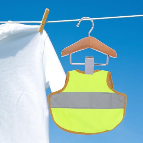 ORFOFE Wooden Pet Clothes Hanger 2-Pack Closet Organizer Clips for Dog and Cat Apparel