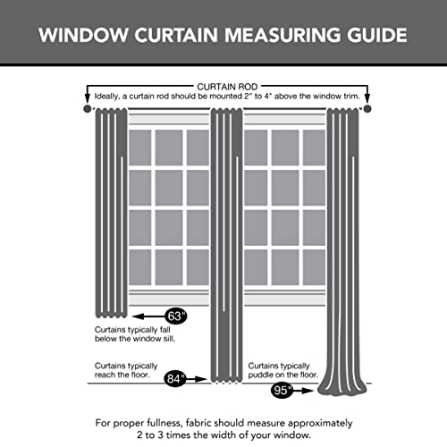 Sun Zero Parrish Distressed Grid Thermal Extreme Total Blackout Grommet Curtain Panel, 40" x 84", Grey