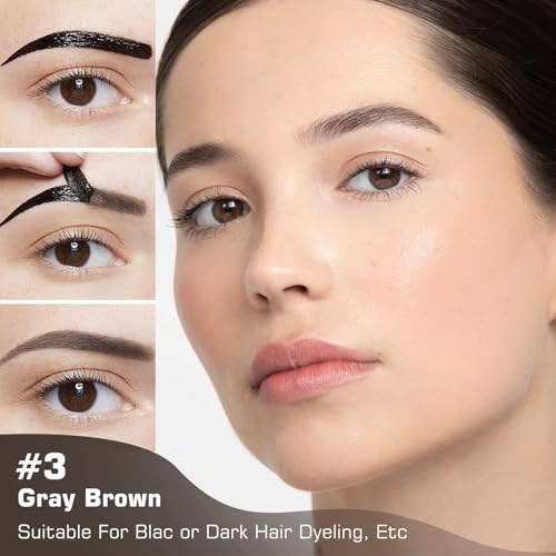 Anguishil Peel-Off Eyebrow Gel Tint with Stencils Waterproof Long-Lasting