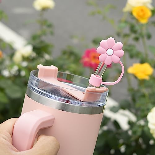 Silicone Straw Covers for Stanley Cups - 4 Pack Dustproof Topper