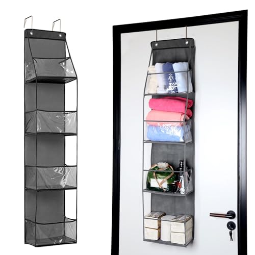 4-Shelf Over the Door Closet Organizer - Grey (1 Pack)