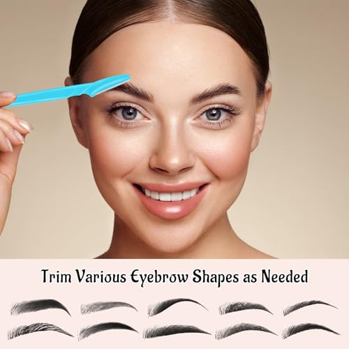 Eyebrow Razors & Dermaplaning Facial Hair Removal Tools 18 Pcs Bulk Set