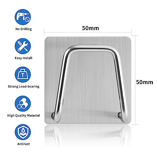 Luckyiren Stainless Steel Sponge Holder - 2 Pack Silver Sink Caddy