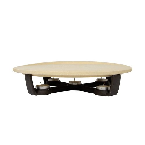 Boska Pizza Party Hot Stone/Pizza Stone with Base/Keeps your Pizza Warm/Stone Oven Quality Pizzas/for BBQ and Oven / ⌀ 35 cm