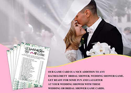 Gihyan Wedding Shoe Game Cards - Tropical Bridal Shower Set