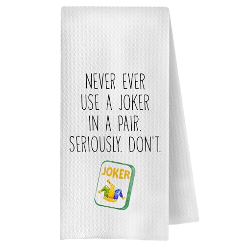 Mahjong Lover Funny Kitchen Towel - Decorative Hand Towel Mahjong002 16x24
