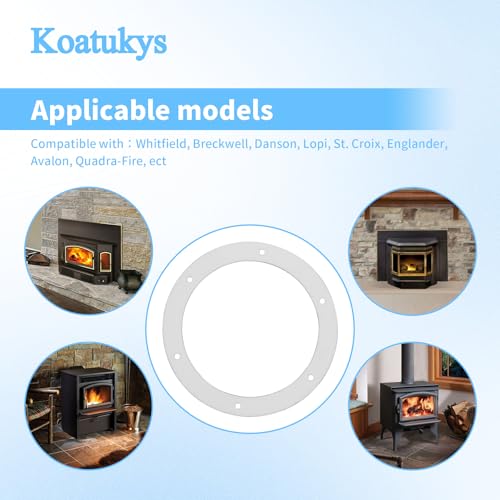 6-Inch Pellet Stove Gasket - High-Quality Seal for Easy Installation (2-Pack)