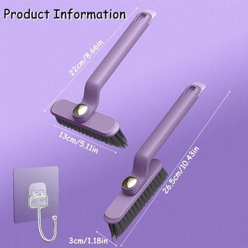 360-Degree Rotating Crevice Cleaning Brush Set - Multi-Function Tool for Home & Kitchen