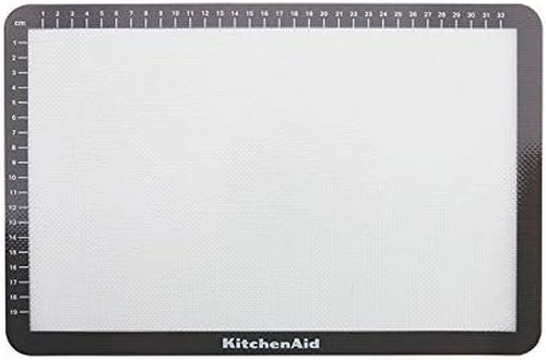 KitchenAid Silicone Baking Mat - Medium 9x14-Inch, Non-Stick Gray Surface for Easy Baking