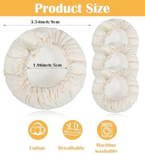 4PCS Sourdough Starter Covers - Reusable Breathable Jar Covers