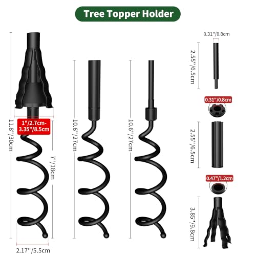 Christmas Tree Topper Holder Stand - Universal Decorative Support for Tree Toppers