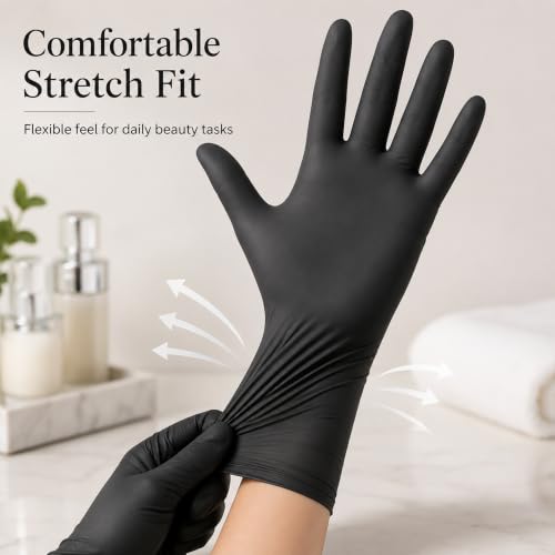 QNCIGER Professional Reusable Hair Dye Gloves for Salon Coloring