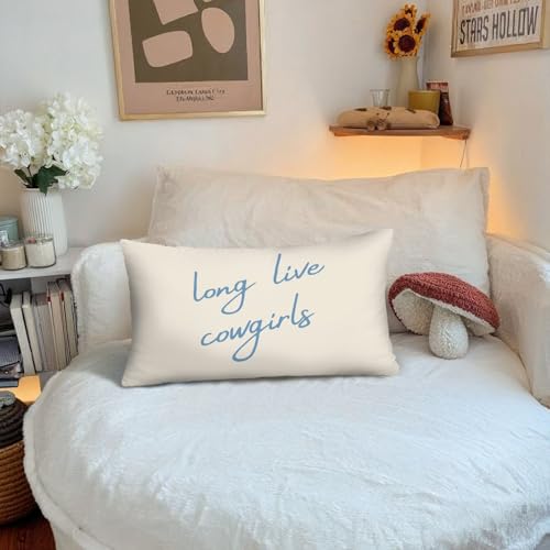 Cowgirl Room Decor Pillow Covers 12x20 - Western Style