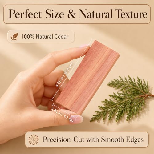 Threadle 20-Pack Natural Red Cedar Blocks for Clothes Storage