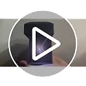 LED Lighted Engagement Ring Box - Matte Black Jewelry Case