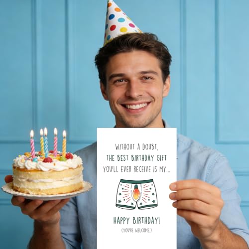 Funny Birthday Card for Wife or Girlfriend - Cheeky Design