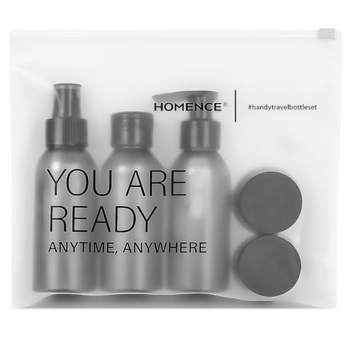 Homence Travel Bottles Set – TSA Approved 6-Piece Toiletry Kit