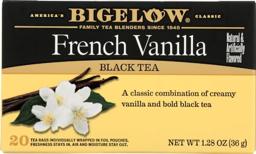 Bigelow French Vanilla Tea - 1.28 oz Pack of 4
