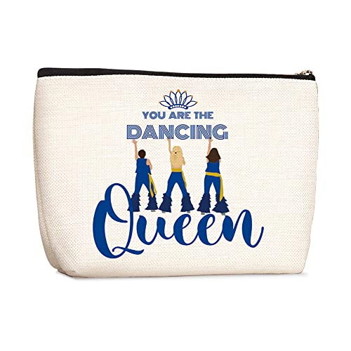 Dancing Queen Makeup Bag Cotton Linen Travel Cosmetic Pouch
