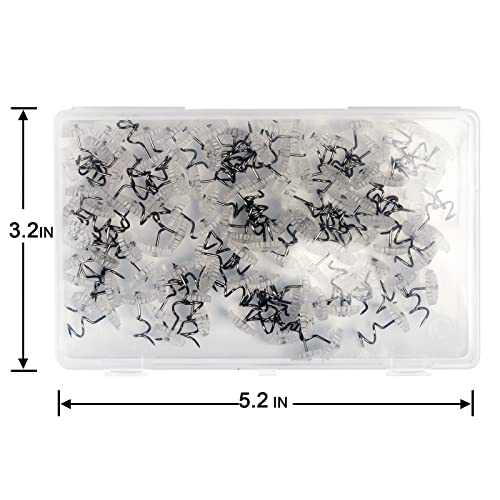 Lesnow Spiral Bed Skirt Pins - 100PCS Clear Twist Pins for Upholstery