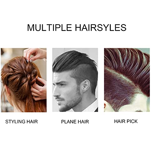 ANGGREK Stainless Steel Afro Pick Comb for Curly Hair Styling