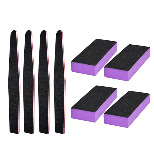 Professional Nail File and Buffer Kit 8-Piece Manicure Set 100/180 Grit
