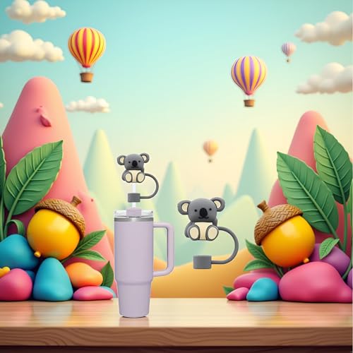 Koala Bear Silicone Straw Cover for Stanley 30/40 Oz Cup